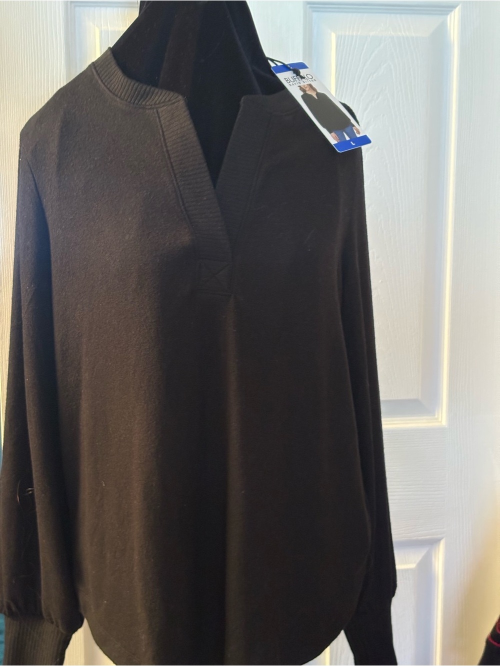 Buffalo David Bitton Black Women's Tunic Sweater